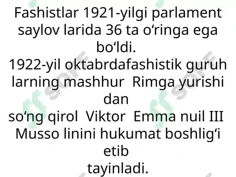 1918 – 1939-YILLARDA ITALIYA VA ISPANIYA 4