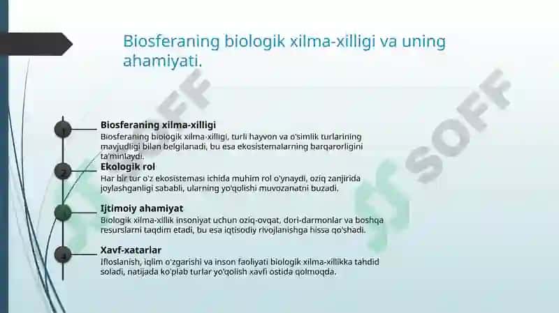 Yerning biosfera qobigʻini tuzilishi 4