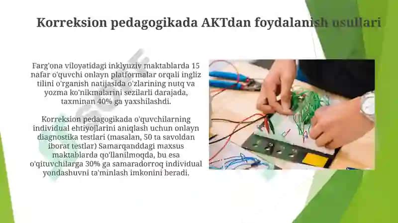 Inklyuzif va karreksion ta’limda AKTdan foydalanish 4