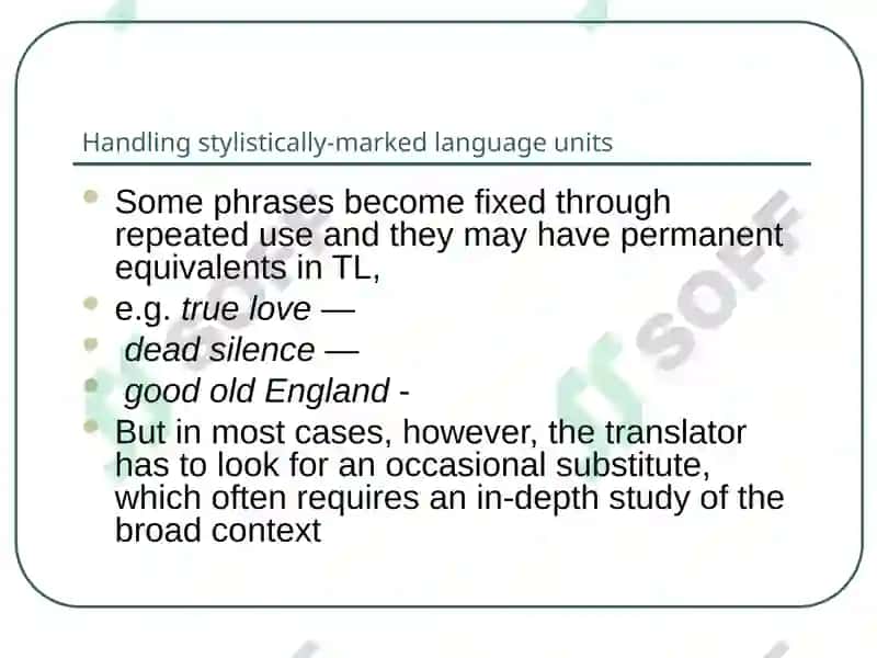 Stylistic Aspects of Translation 4