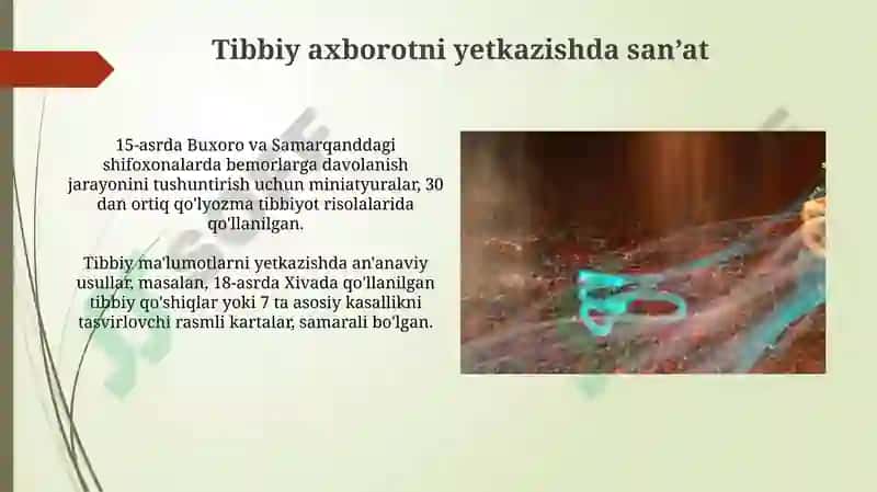 Tibbiyot va sanʼatning bir-biriga bogʻliqligi 4