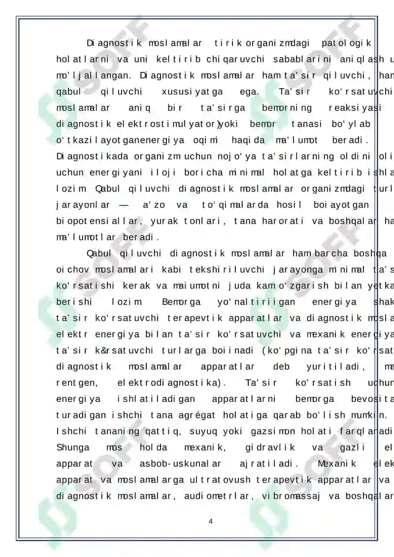 DIAGNOSTIKADA QO’LLANILADIGAN TIBBIYOT QURILMALARI 4