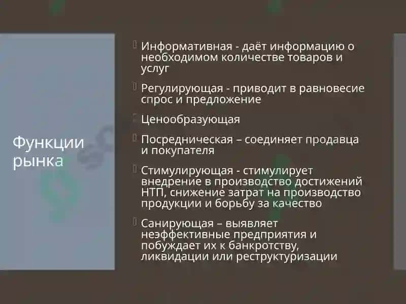Рынок и рыночный механизм 4
