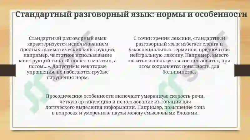 Разговорный стиль и ошибки речи: Обзор 4