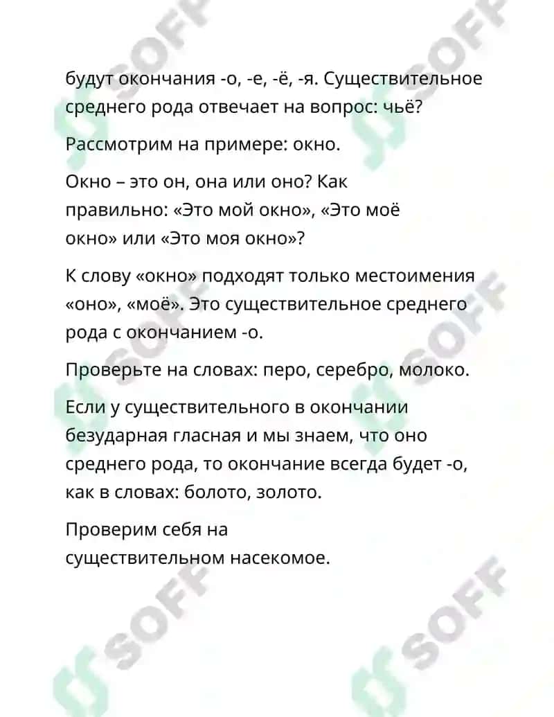 Род имён существительных 4