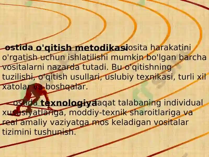 GIMNASTIKA ELEMENTLARINI O‘QITISH USULLARI VA TEXNOLOGIYASI 4