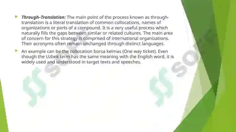 Translate cultural words , words of real or national colour 4