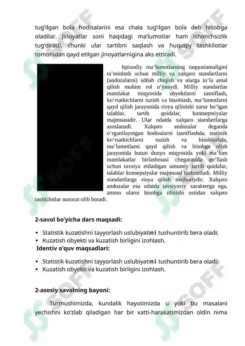 STATISTIK KUZATISH USLUBIYATI 4