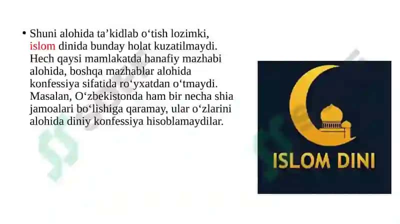 O‘ZBEKISTONDA FAOLIYAT YURITUVCHI DINIY TASHKILOTLAR 4