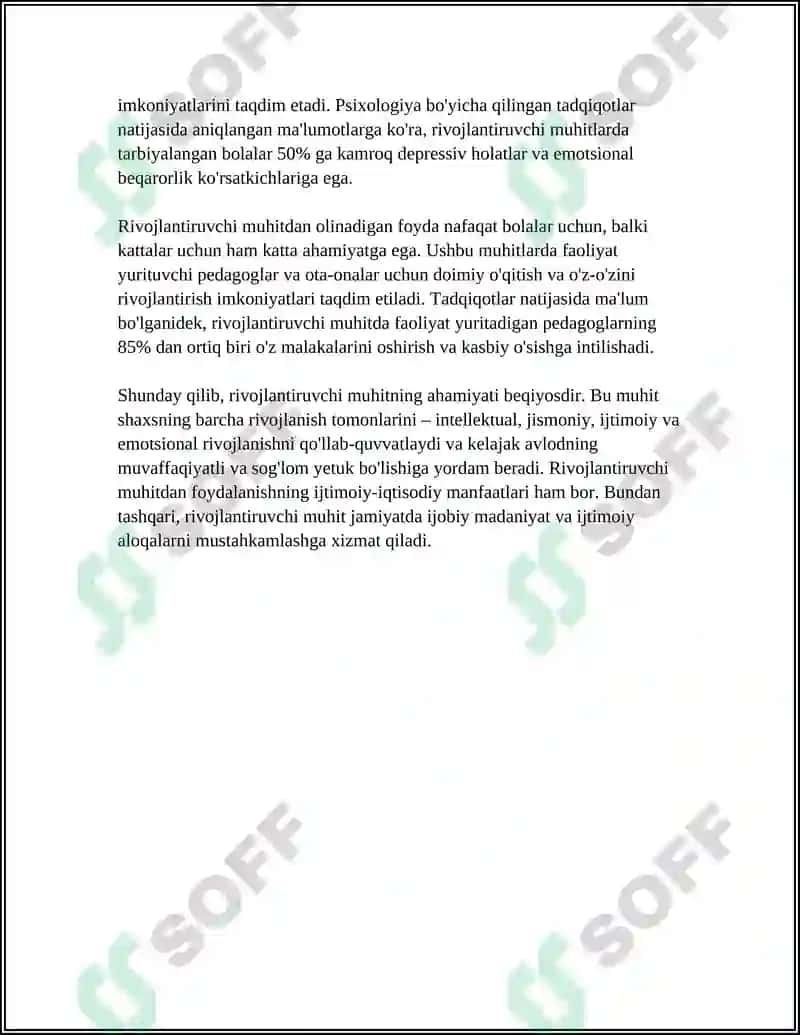 Rivojlantiruvchi muhit 4
