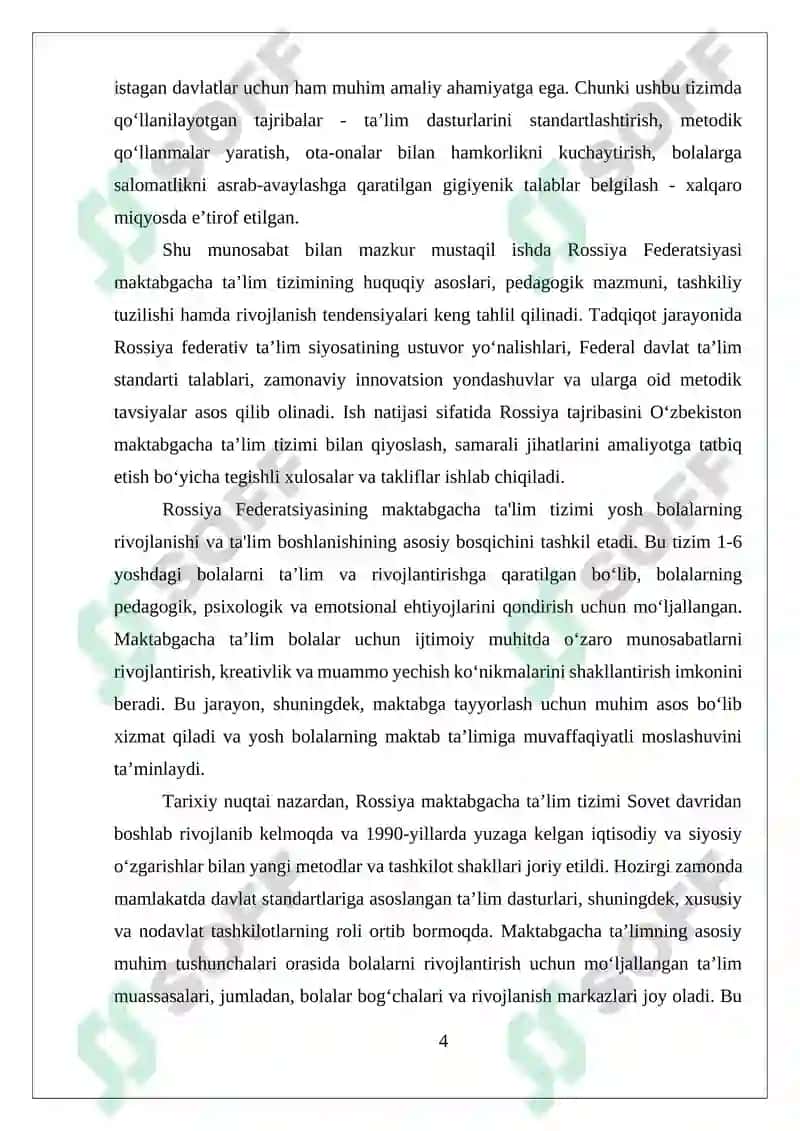Rossiya Federatsiyasi Maktabgacha Ta'lim Tizimi 4