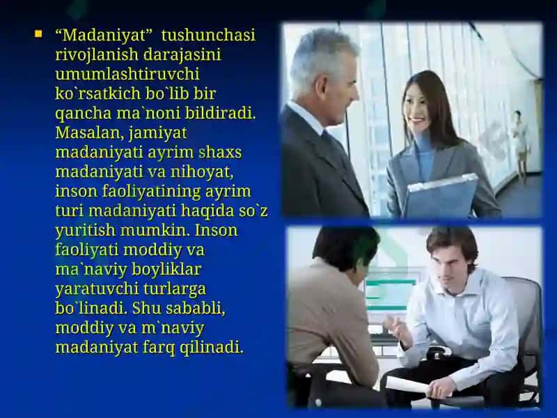 Madaniyat va menejment 4