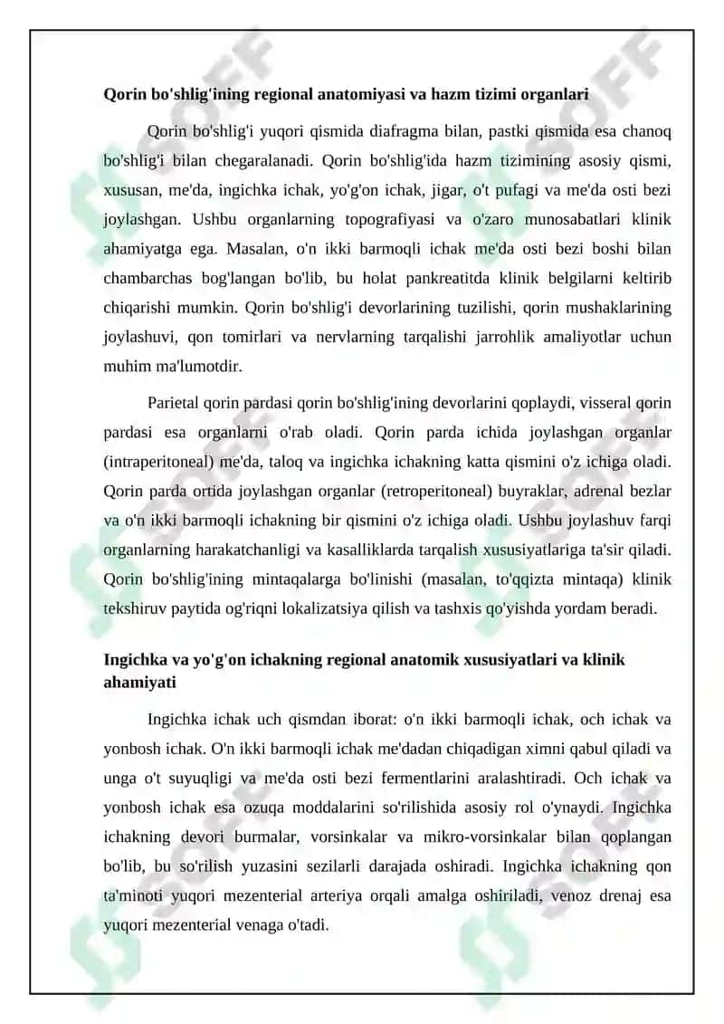 Hazm tizimining regional va klinik anatomiyasining xususiyatlari 4