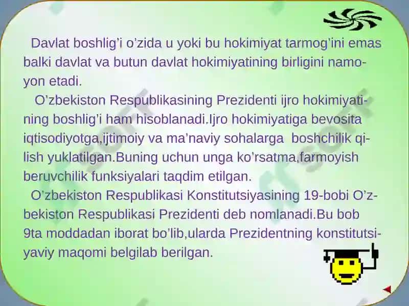 Prezidentlik institutining joriyetilishi 4
