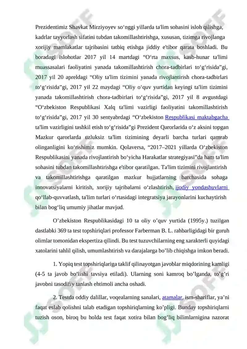 O‘ZBEKISTONDA VA XORIJDA PEDAGOGIK TESTNING RIVOJLANISHI 4