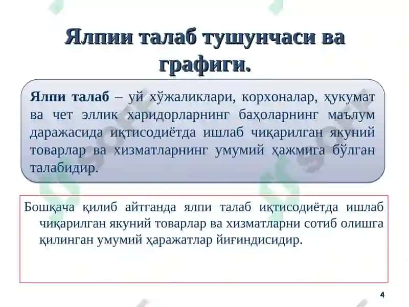 Ялпи талаб-ялпи таклиф модели 4