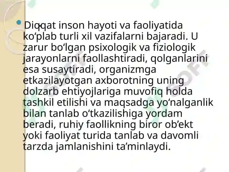 Dobrinning diqqat haqidagi qarashlari 4