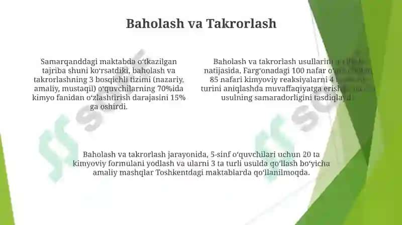 Muammoli vaziyat metodini kimyo darslarida qo'llash 4