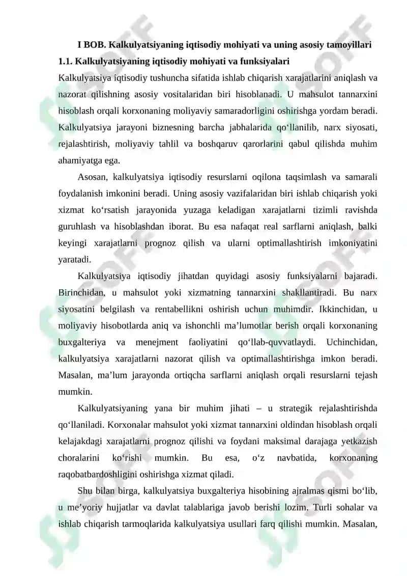 KALKULYATSIYA BUXGALTERIYA HISOBI USULINING ELEMENTI SIFATIDA 4