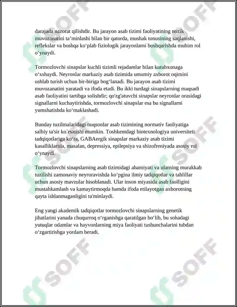 MARKAZIY NERV SISTEMASINING TORMUZLOVCHI SINAPSLARI 4