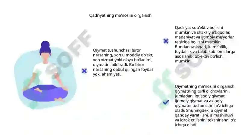 Qadriyat tushunchasining ma’nosi va uning umumiy tavsifi 4