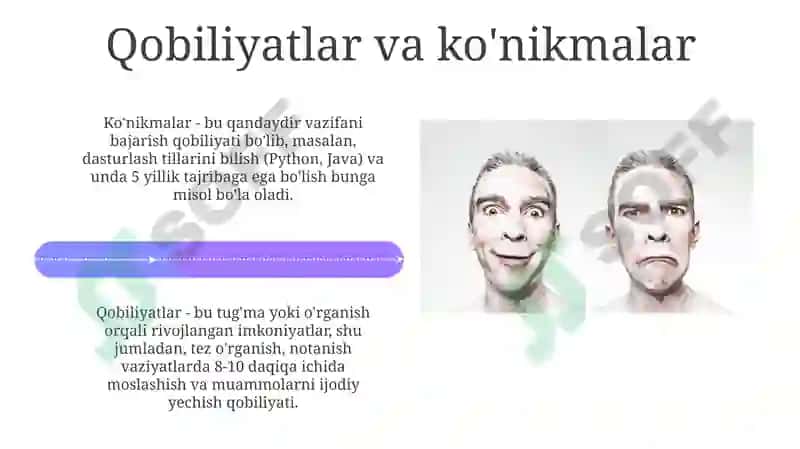 Shaxsning malaka va odatlari 4