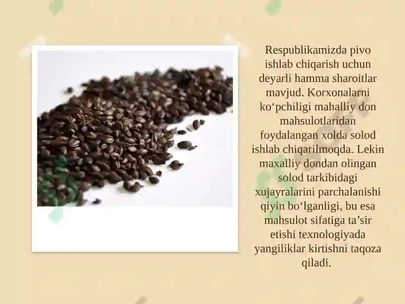 To`qsolod tayyorlash texnologiyasi 4