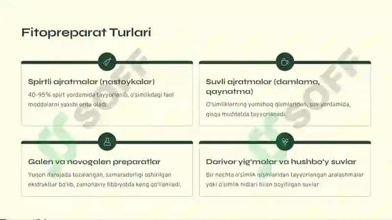 Fitopreparatlar va ularning qo'llanilishi 4