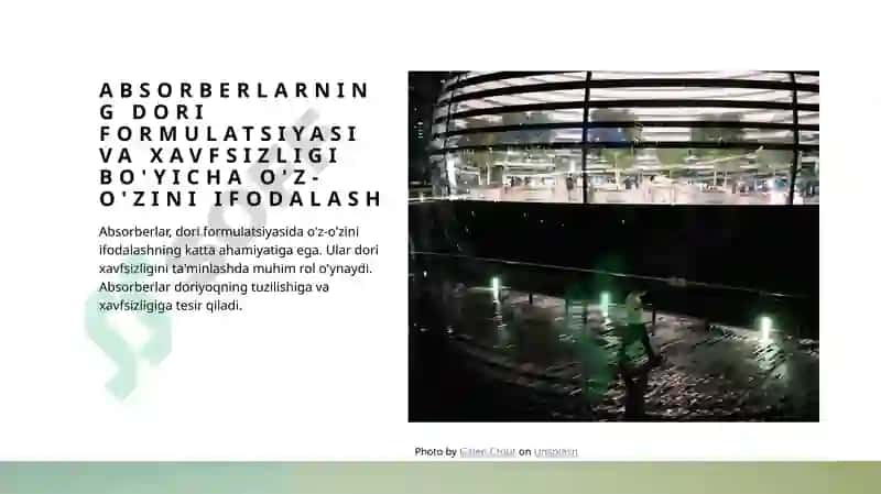 Absorberlarning farmatsevtika sanoatida qo'llanishi 4