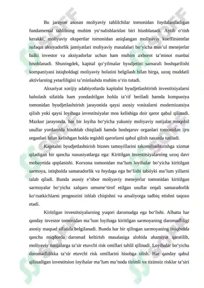 Kapital xarajatlarni byudjetlashtirish 4