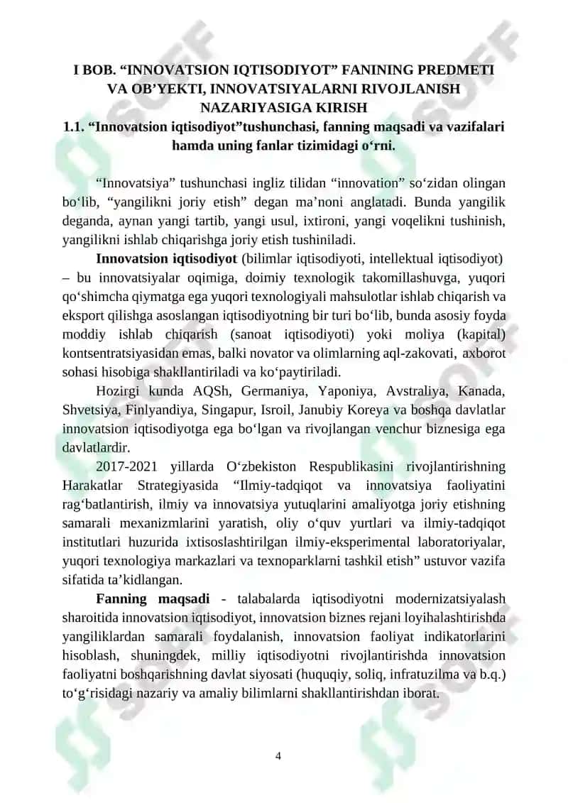 Innovatsion iqtisodiyot 4