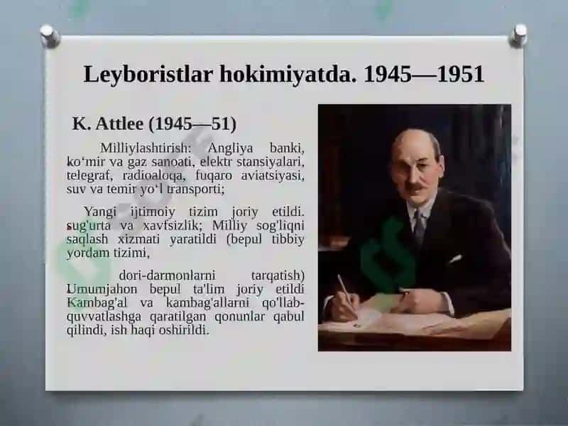 Leyboristlar hokimiyatda 1945-1951 yillar 4