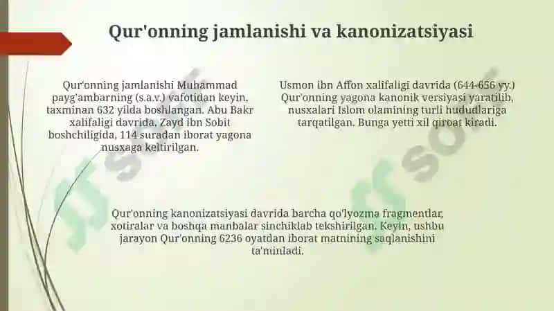 Muqaddas manbalarning shakllanishi va rivojlanishi 4