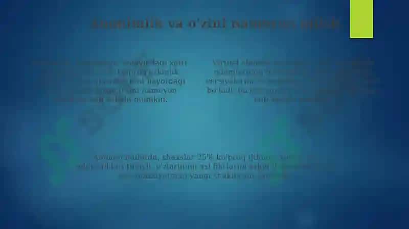 Internet aloqasining psixologik xususiyatlari 4