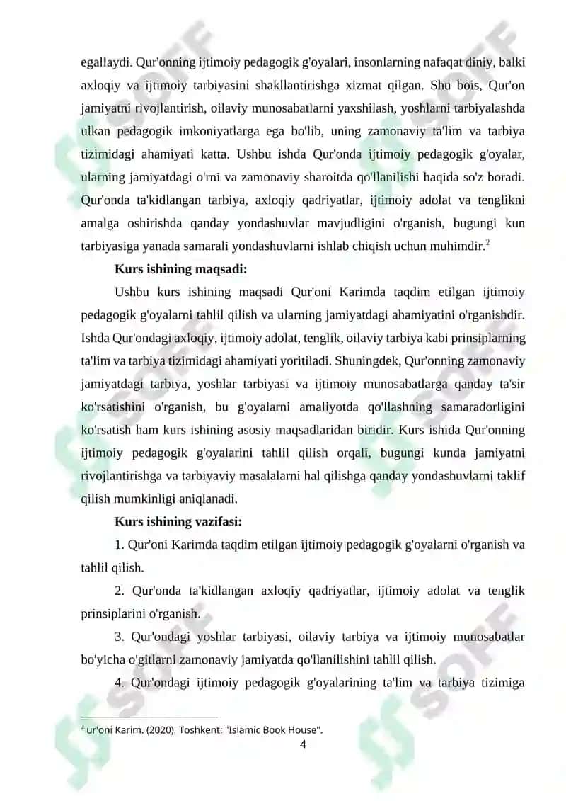 Qur'oni Karimda Ijtimoiy Pedagogik Gʻoyalar 4