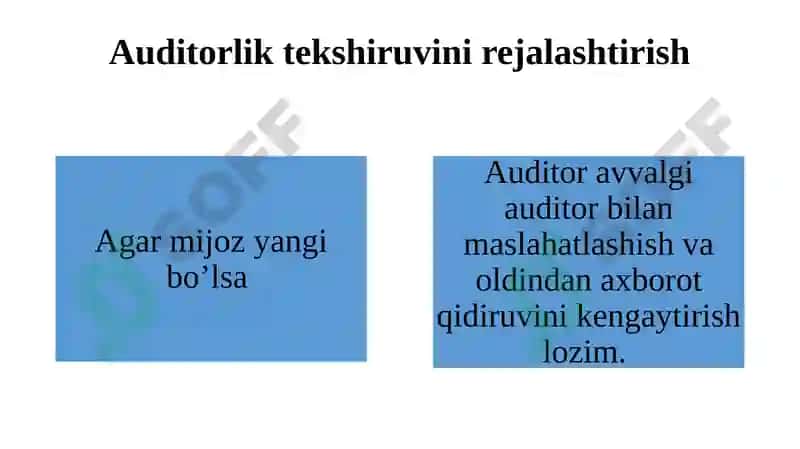 Auditorlik Tekshiruvi Rejalashtirish 4