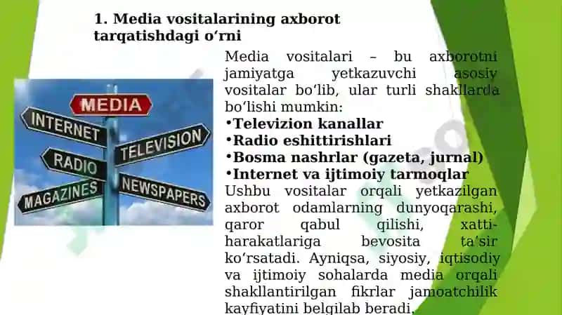 Mediavositalarida axborotning ta'siri va manipulyatsiyasi 4