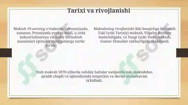 Germaniya tarixiy iqtisodiyot maktabi 4