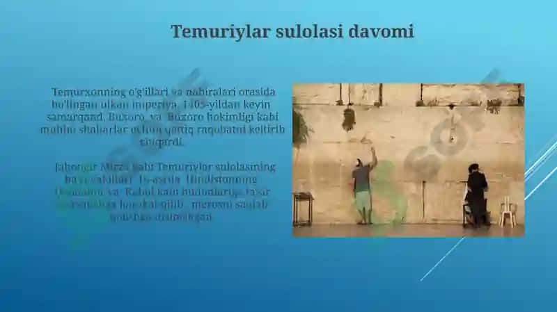 Temuriylar shajarasini tuzish 4