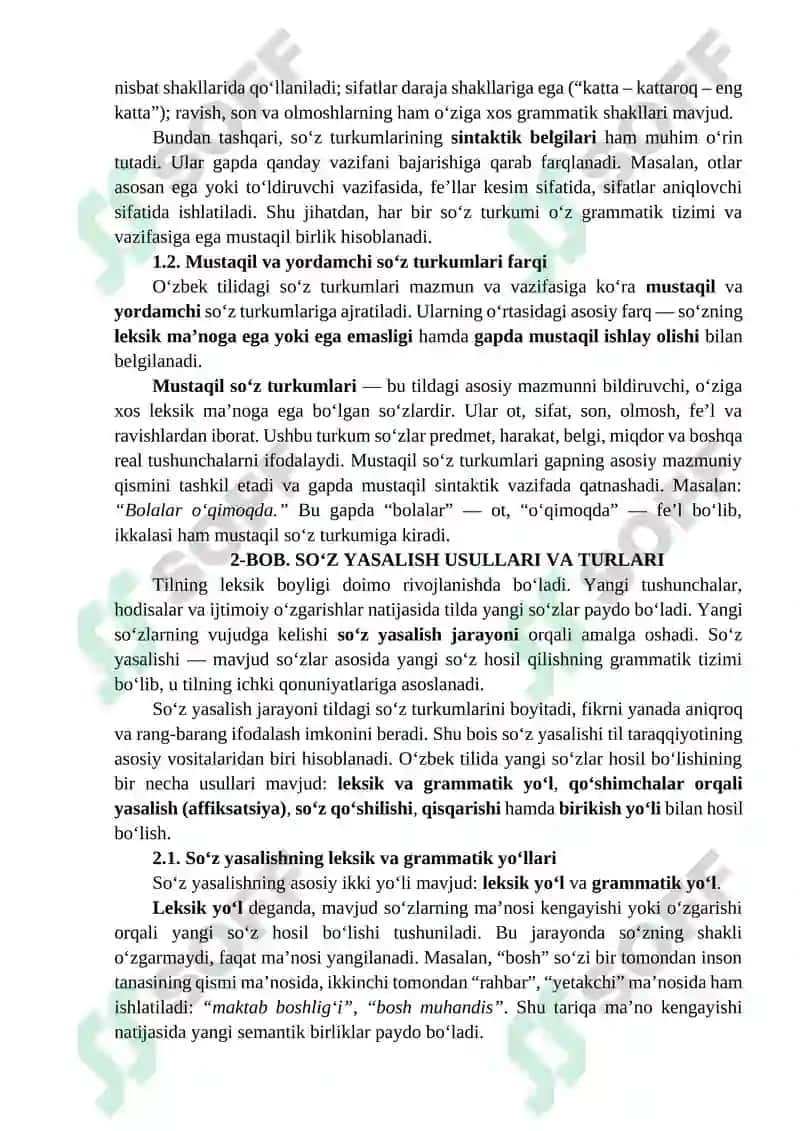 So‘z turkumlarining yasalishi 4