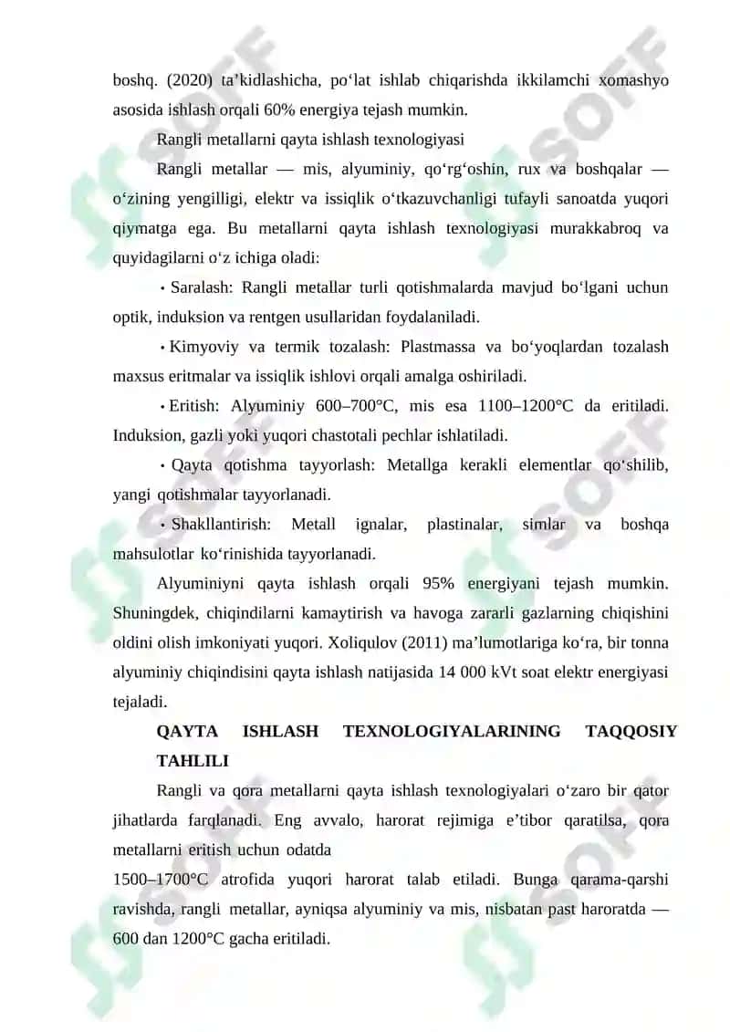 Rangli metallarni termik ishlash asoslari. 4