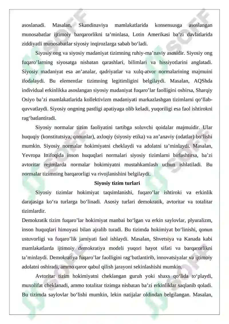 Siyosiy tizim tushunchasi va turlari 4