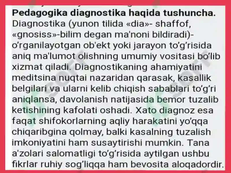 Pedagogik diagnostikada tarbiyalovchi vazifalar 4
