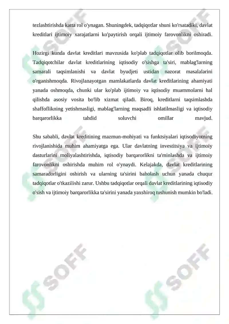 Davlat kreditlarining muhim jihatlari 4