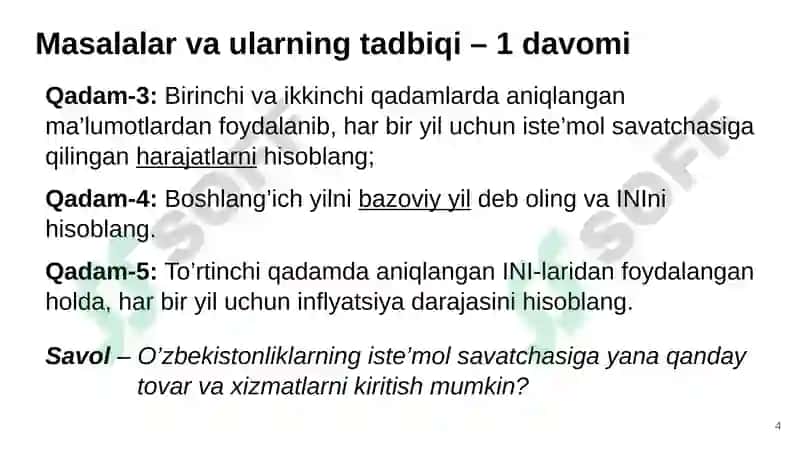 Turmush harajatlarini hisoblash 4