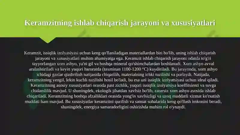Issiqlik izolyasiyasi keramikasi 4