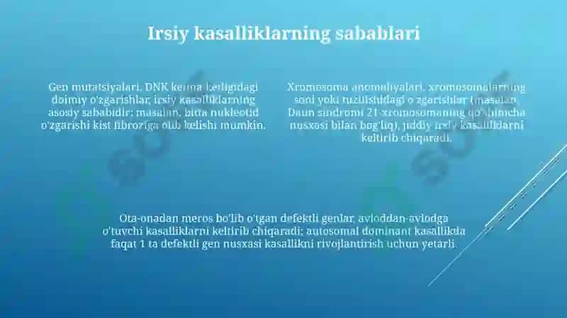 Irsiy kasalliklar 4
