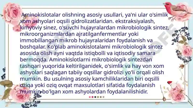 Lizinishlabchiqarishtexnologiyasi 4