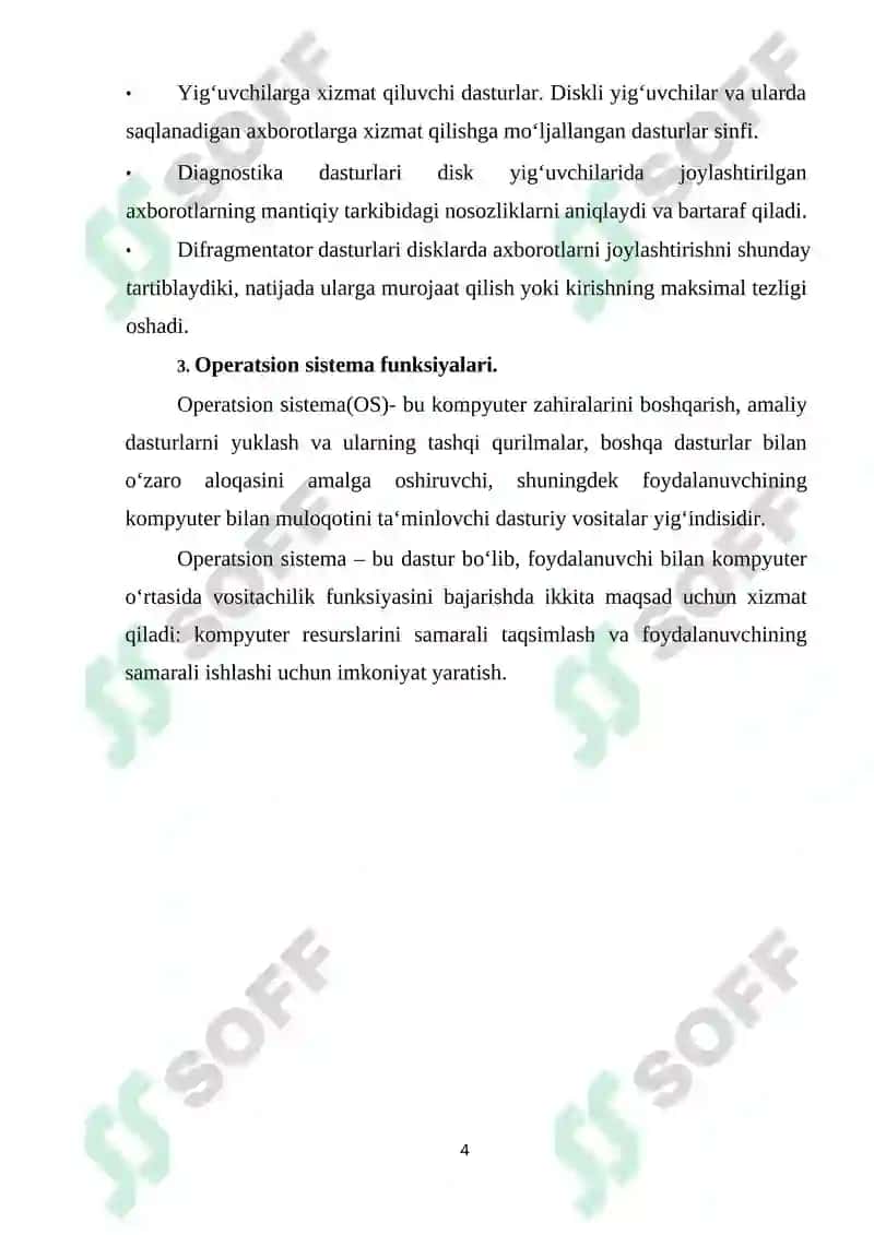 Kompyuterning Dasturiy Ta‘minoti 4