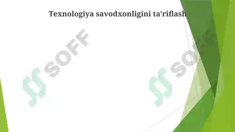 Texnologiya darslarining maktabdagi oʻrnini aniqlash 4